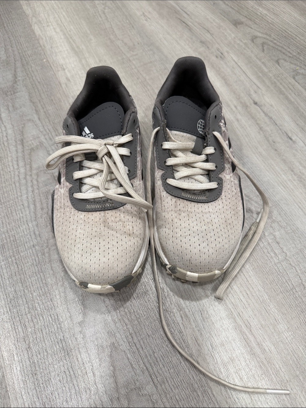 adidas boys gray golf shoes